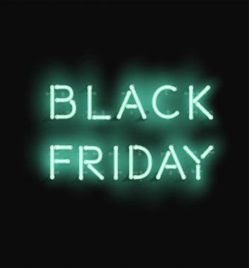 Reklam için Neon gerçekçi kelime, vektör illüstrasyon