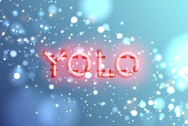 Reklam için Neon gerçekçi kelime, vektör illüstrasyon