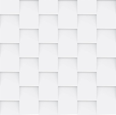 Beyaz, kusursuz, soyut geometrik arkaplan