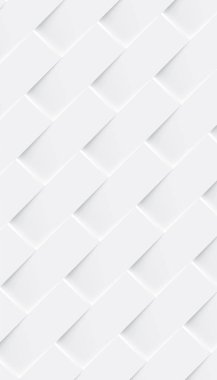 Beyaz, kusursuz, soyut geometrik arkaplan