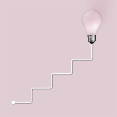 Yüksek detaylı gerçekçi ampul illüstrasyon, vektör