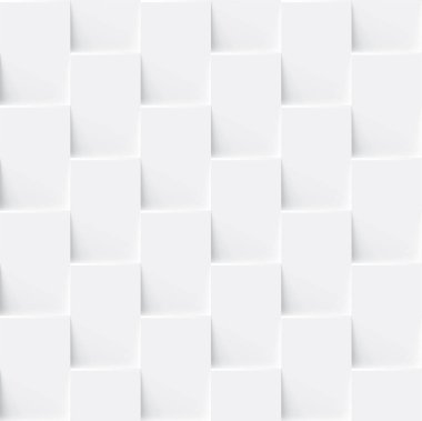 Beyaz, kusursuz, soyut geometrik arkaplan