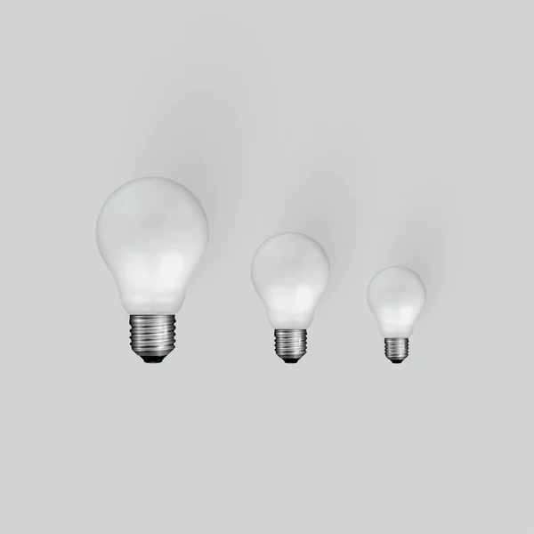 Illustration détaillée d'ampoule réaliste haute, vecteur — Image vectorielle