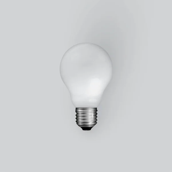 Illustrazione realistica dettagliata alta della lampadina, vettore — Vettoriale Stock