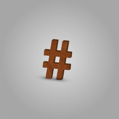 Bir dize, vektör illüstrasyon gerçekçi ahşap karakter