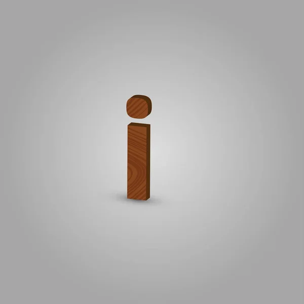 Реалістичний дерев'яний символ з набору, Векторні ілюстрації — стоковий вектор