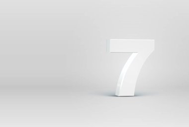 Yüksek detaylı 3d yazı tipi karakteri, vektör çizimi