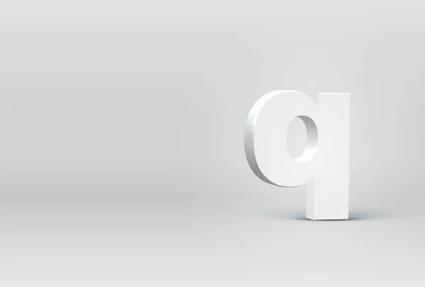 Hoge gedetailleerde 3D lettertype teken, vector illustratie — Stockvector