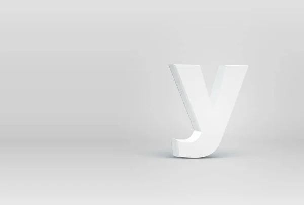 Carácter de fuente 3D detallado alto, ilustración del vector — Vector de stock