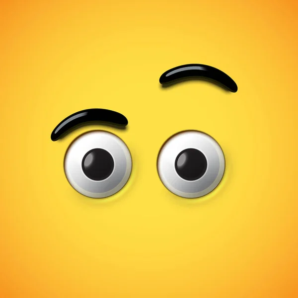 Ojos emoticones de alto detalle, ilustración vectorial — Vector de stock