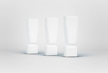 Yüksek detaylı 3d yazı tipi karakterleri, vektör çizimi