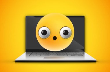 Not defteri ekranında yüksek ayrıntılı ifade, vektör çizimi