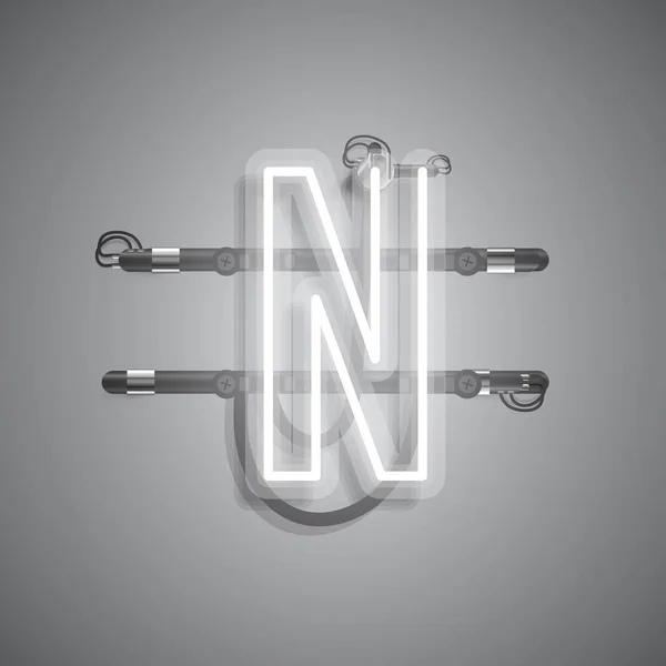 Realistyczny Neon z drutów i konsoli, wektor Illustra — Wektor stockowy