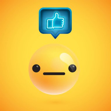 Başparmak yukarı işareti, vektör çizimi ile yüksek ayrıntılı ifade