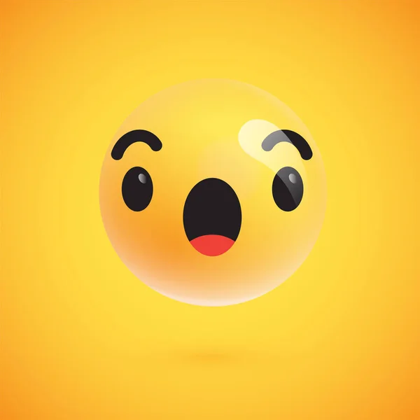 Emoticon kuning yang lucu untuk web, ilustrasi vektor - Stok Vektor