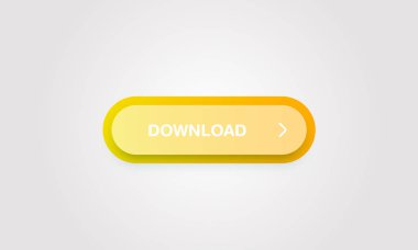 Web siteleri ve çevrimiçi kullanım için renkli parlak ve temiz düğme, vektör illüstrasyon