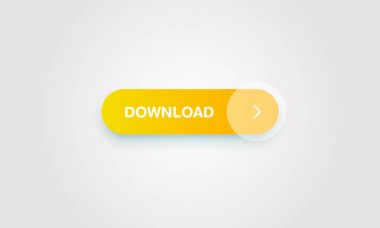 Web siteleri ve çevrimiçi kullanım için renkli parlak ve temiz düğme, vektör illüstrasyon