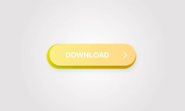 Web siteleri ve çevrimiçi kullanım için renkli parlak ve temiz düğme, vektör illüstrasyon