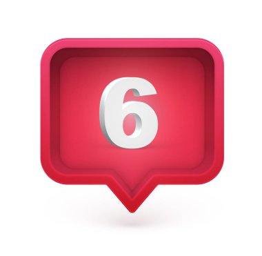 Bir konuşma balonu 3d karakter, vektör illüstrasyon