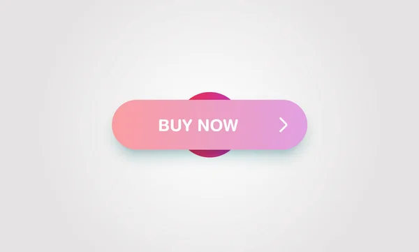 Botón brillante y limpio colorido para los Web site y el uso en línea, ilustración del vector — Vector de stock