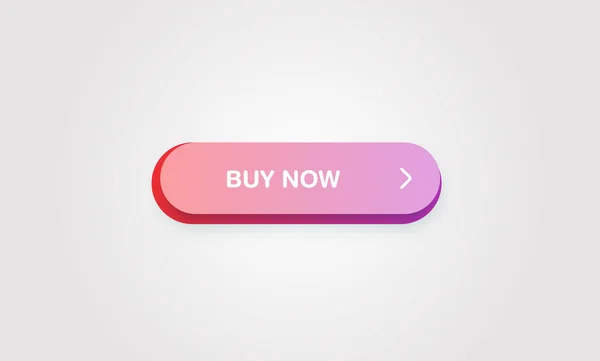 Bunter, glänzender und sauberer Knopf für Webseiten und Online-Nutzung, Vektorillustration — Stockvektor