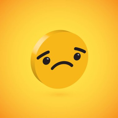 Sarı yüksek detaylı 3D disk simgesi, vektör illüstrasyonu