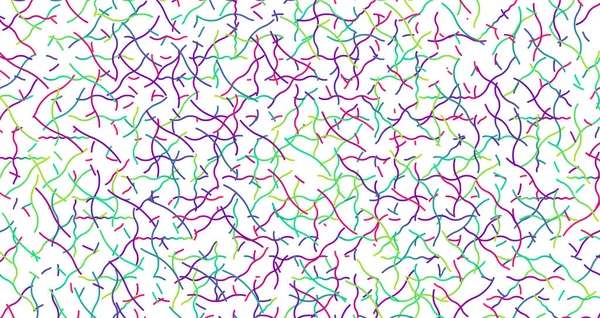 Барвисті неонові штрихові лінії, Векторні ілюстрації — стоковий вектор