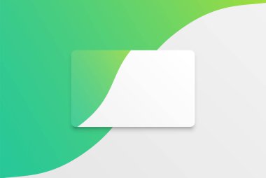 Renkli tasarımlı renkli modern beyaz kart şablonu