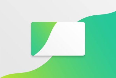 Renkli tasarımlı renkli modern beyaz kart şablonu