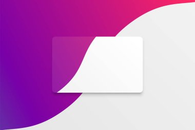 Renkli tasarımlı renkli modern beyaz kart şablonu