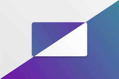 Renkli tasarımlı renkli modern beyaz kart şablonu