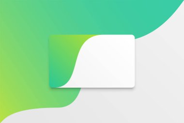 Renkli tasarımlı renkli modern beyaz kart şablonu