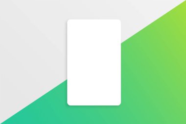 Renkli tasarımlı renkli modern beyaz kart şablonu