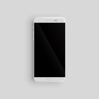 Reklam için gerçekçi akıllı telefon şablonu, vektör illüstrasyon