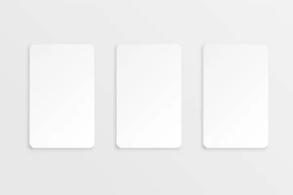 Kleurrijke Moderne Witte Kaart Sjabloon Met Kleurrijk Ontwerp — Stockvector