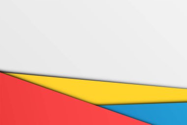 Kağıtlar gerçekçi renkli levhalar, vektör illüstrasyon