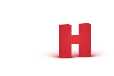 3d kırmızı gerçekçi karakter, vektör illüstrasyon