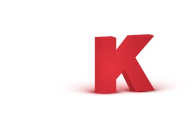 3d kırmızı gerçekçi karakter, vektör illüstrasyon