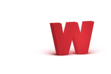 3d kırmızı gerçekçi karakter, vektör illüstrasyon