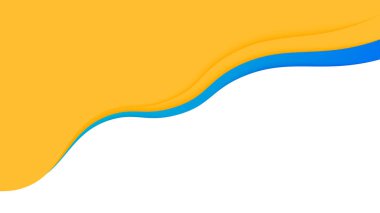 Modern dalgalı katmanlı kağıt kesme arka plan, vektör illustratio