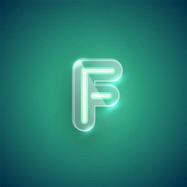 Plastik kılıflı gerçekçi neon karakter.