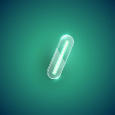 Plastik kılıflı gerçekçi neon / çizgi karakteri, vekto