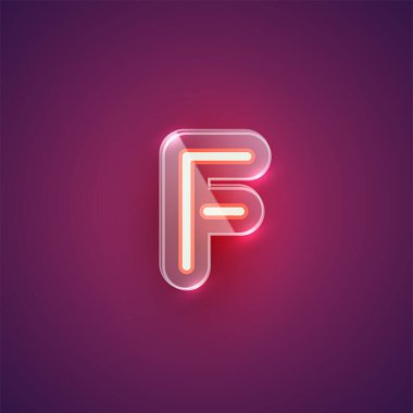 Plastik kılıflı gerçekçi neon karakter.