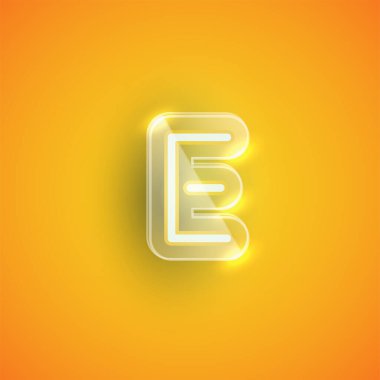 Plastik kılıflı gerçekçi neon karakter.