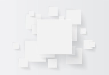 Hafif gölgeli beyaz soyut arkaplan, vektör illüstrasyonu