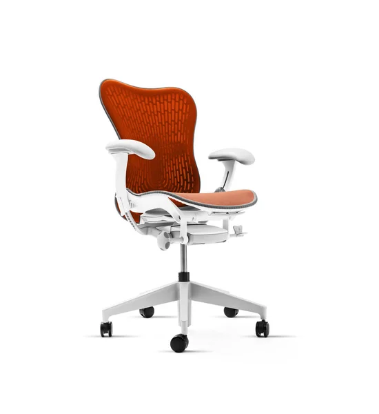 Luxusní Kancelářská Židle Bílém Pozadí Včetně Ořezové Cesty — Stock fotografie
