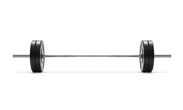 Barbell Sur Fond Blanc Chemin Coupe Inclus — Photo