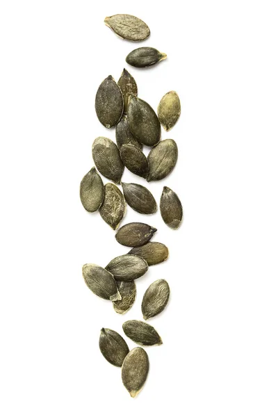 Pumpkin Seeds White Background — Stock Photo, Image