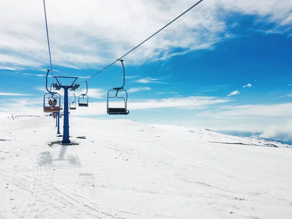 Snow and sunny mountain Popova Sapka, Macedonia — Stock Photo, Image