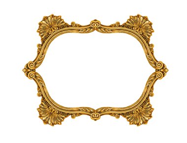 Gold vintage frame clipart
